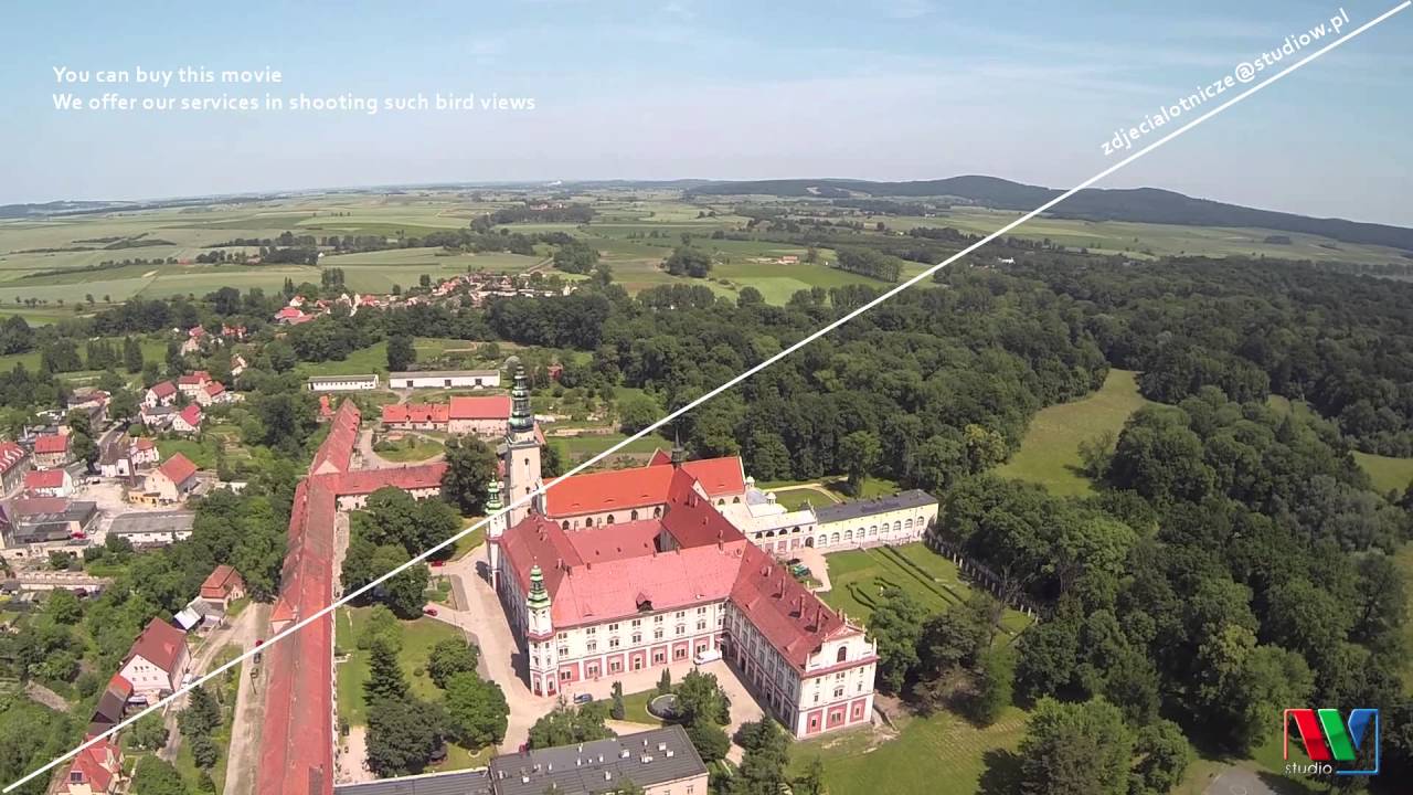 Henryków Opactwo Klasztor - Heinrichau - Zisterzienserabtei - Niederschlesischen - Poland - BirdView