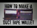 How to Make a Duct Tape Wallet for Beginners!! (Bi-Fold) EASY!