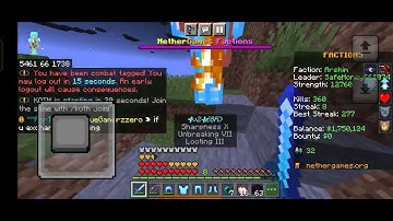 Nethergames faction hacker PIKACHU4119 using killaura, fly