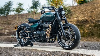 We Built A CUSTOM Porsche Metallic Green Bobber ( INSANE transformation)