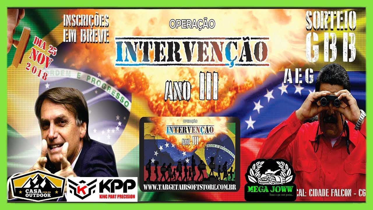 Intervenção ano III aniversario da target airsoft store sr sra