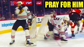 إصابة لويس كريفييه بشفرة حذاء التزلج في وجه نيك سيلر | أبرز أحداث مباراة بلاك هوكس ضد فلايرز 2026 screenshot 4