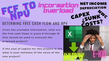 Determining Free Cash Flow and NPV (E-H10)