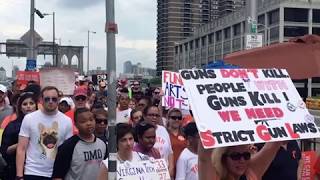 Hundreds Of Young People March Across Brooklyn Bridge To Protest Gun Violence - The News