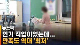 인기 직업이었는데…만족도 역대 '최저' / SBS / 뉴스딱