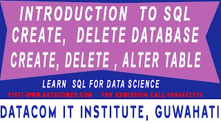 SQL DATABASE, SQL TABLE | SQL CERTIFICATION FOR DATA SCIENCE(CLASS 1) | DATACOM IT INSTITUTE
