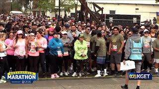 2025 Bakersfield Marathon - Finish line camera