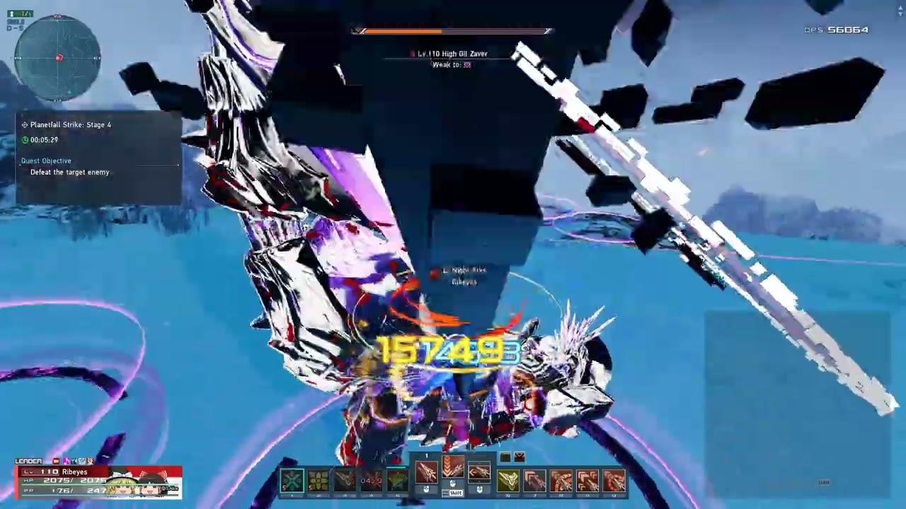 [PSO2:NGS] 星崩の猛攻 Planet Fall Strike Stage 4 High Gil Zaver Bo/Sl/A 