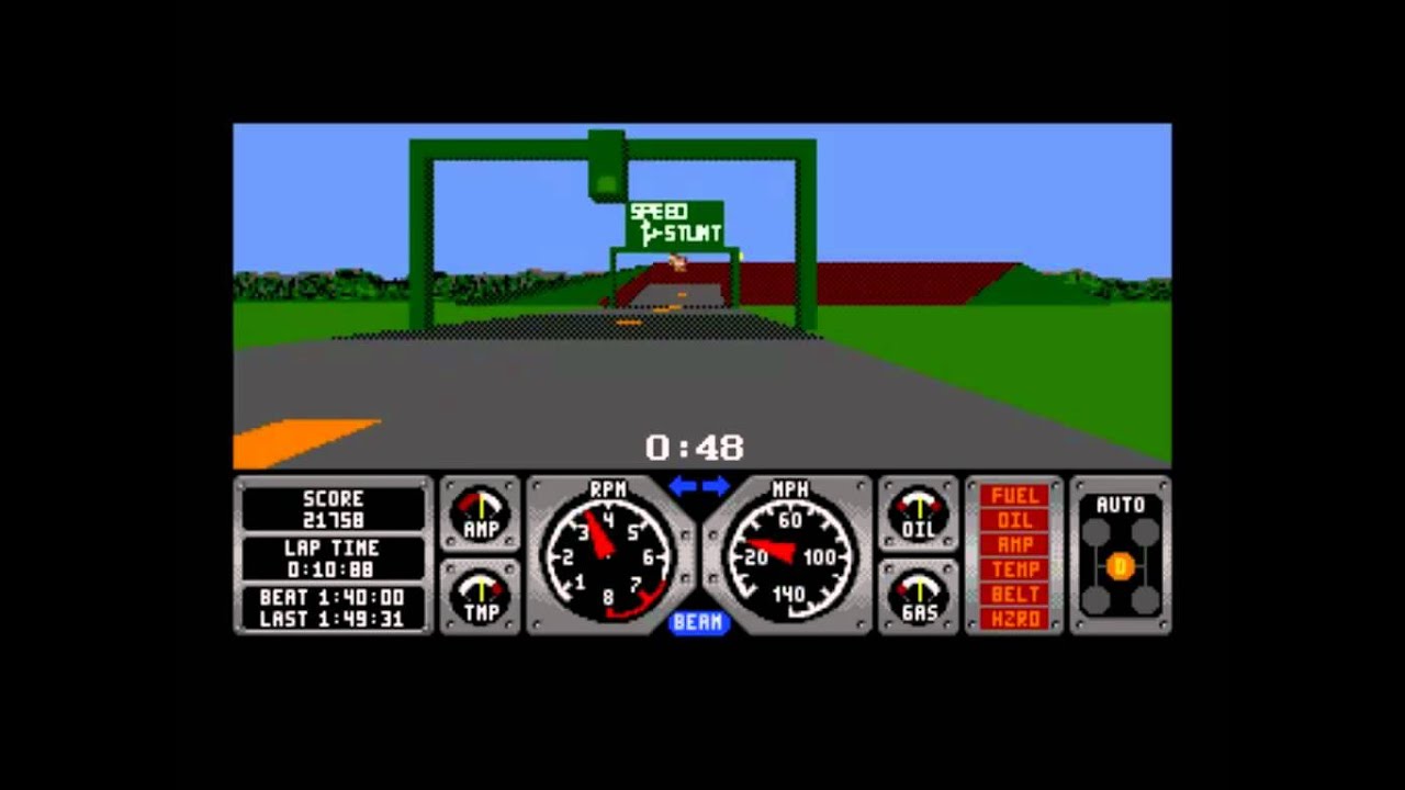 Hard Drivin’ Sur Mega Drive – Version Japonaise NTSC-J, Jeu SEGA