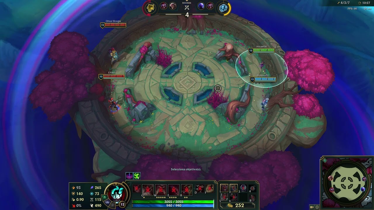 shaco / ryze empezamos como la bomba, full jugadas, pero nos caimos