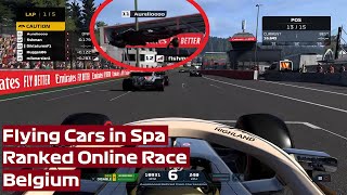 Awesome Online Race in Spa (overtaking flying cars) - F12021 Belgium screenshot 1