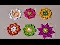 Easy and simple flower rangoli design..|🌺🌹🌺