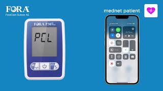 Fora Blutdruckmessgerät mit der mobilen mednet patient-App nutzen