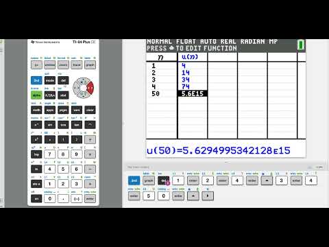 Section 12.1 Recursive Sequences on a TI-84 Graphing Calculator (Winter 2025)