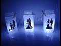 How to Make Simple Wedding Silhouette Jars