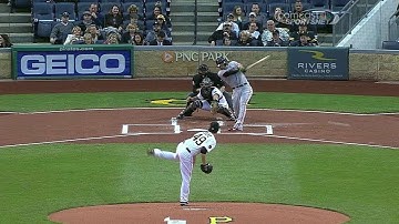 SF@PIT: Morse grounds an RBI double to open scoring