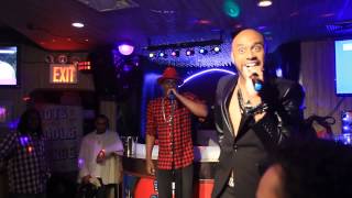 Aaron Paul singing "I Don't Care" at his birthday bash at legendary Boots & Saddle NYC Sept 26 2015