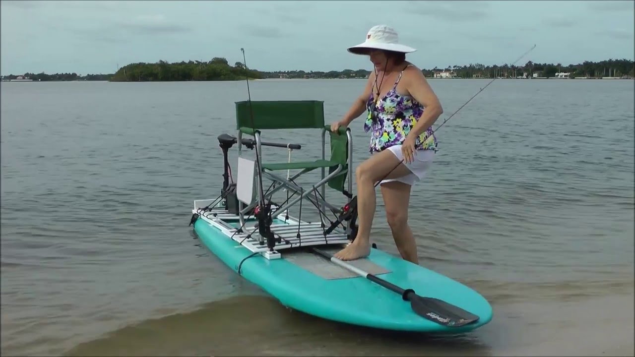 Melodie Tries the SUPTrax Paddle Board Fishing Platform ...