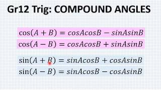 Gr12 Trig Compound Angles