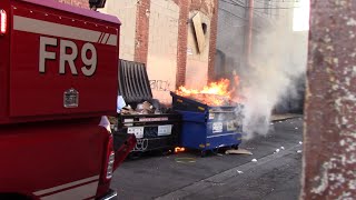 Early Arrival Lafd Fast Response 9 - Rubbish Fire