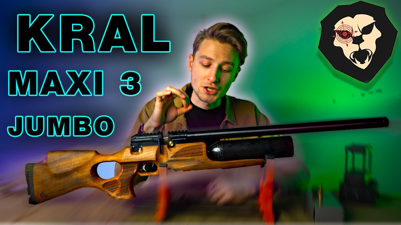 ОБЗОР Пневматическая винтовка Kral Puncher Maxi 3 Jumbo PCP (прицел 3-9х40, 5.5 мм, дерево)