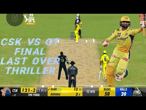 CSK vs GT | TATA IPL FINAL 2023 | LAST OVER THRILLER | REAL CRICKET™20 ...