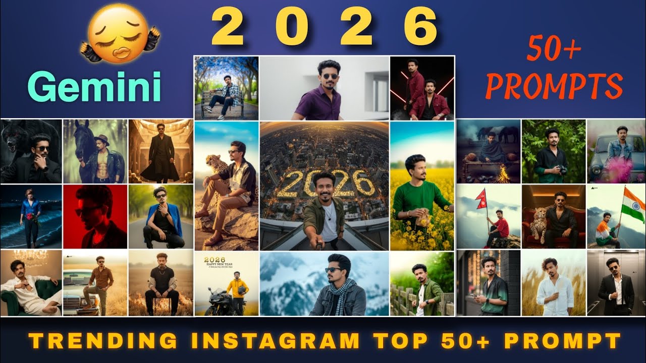 Top 50 Gemini Viral Photo Editing Prompt | Trending Gemini Prompt | Instagram Viral Prompt 