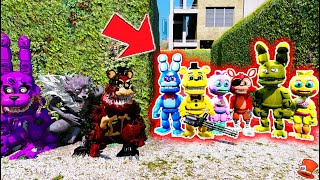 Can All TWISTED Animatronics BEAT All FNAF WORLD Animatronics? (GTA 5 Mods FNAF RedHatter)