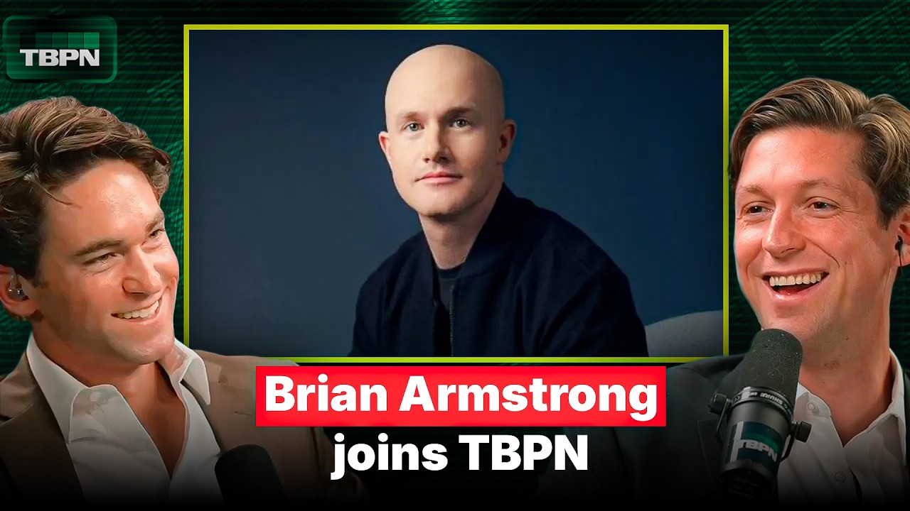 Coinbase CEO Brian Armstrong Live on TBPN