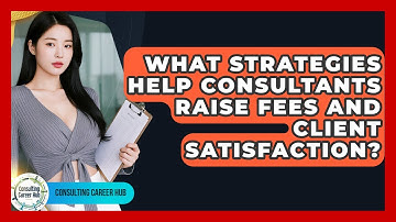 What Strategies Help Consultants Raise Fees And Client Satisfaction? - Consulting Career Hub