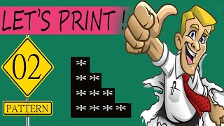 Star pattern printing through c programming || PATTERN PRINTING PART-2 Wealth