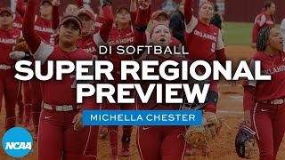The 2022 college softball super regionals, previewed