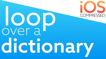 Loop over a dictionary! iOS Swift 4.2 Xcode 10