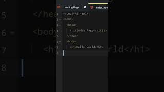 Every HTML page follows this structure #html #webdevelopment #codingbasics #learncoding #frontend