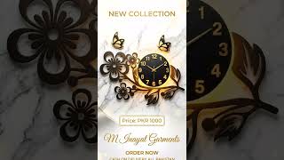 Beautiful 3D Luxury Wall Clock In Pakistan! 😍✨ #shorts