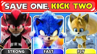 SAVE ONE... SONIC 3 THE HEDGEHOG 🦔🔵⚡️ | Would You Rather Sonic