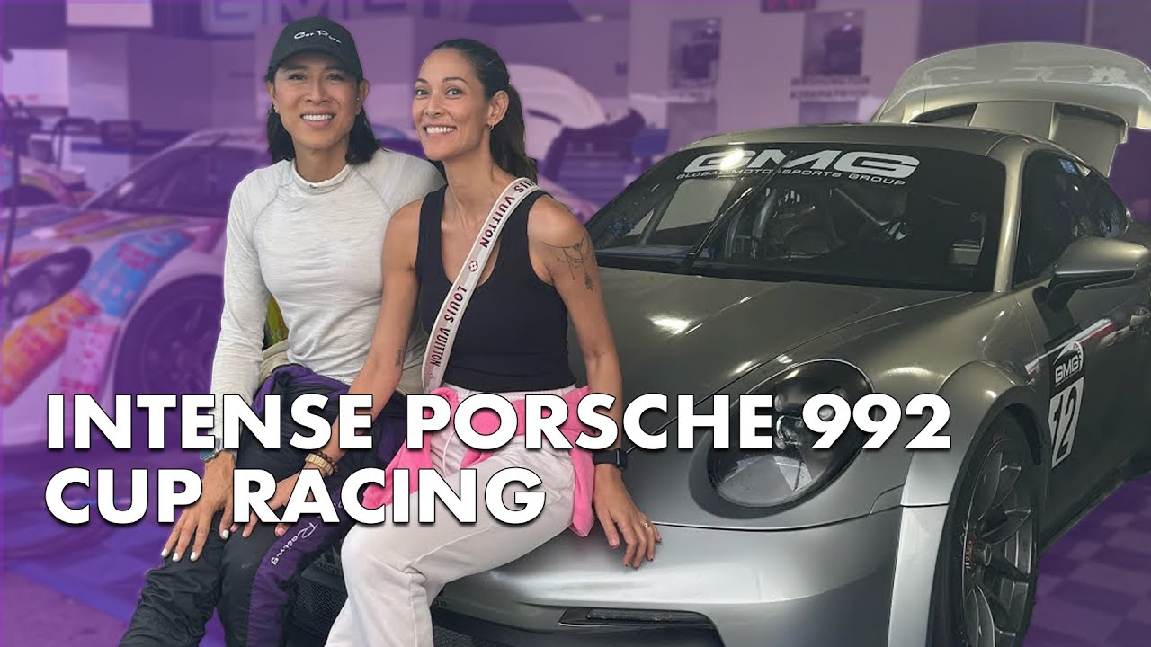 Racing a PORSCHE 992 CUP Car Angie Mead King YouTube