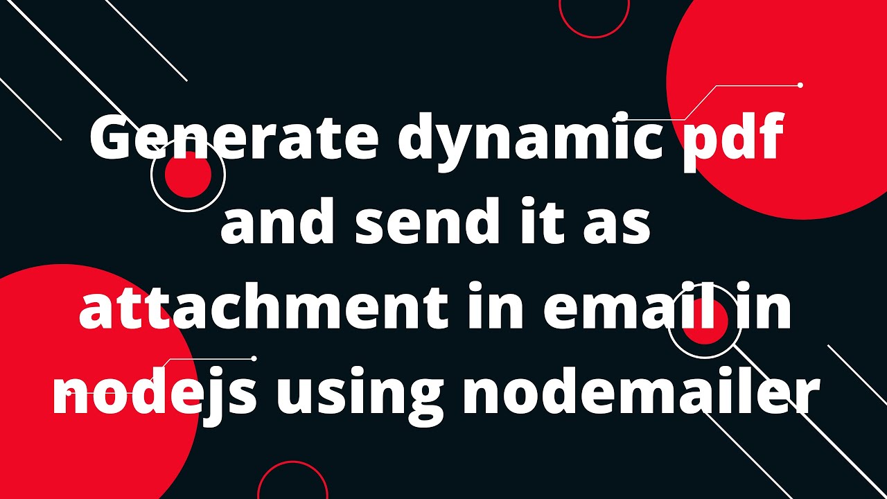 How to generate a pdf and send it as an attachment in an email using ...