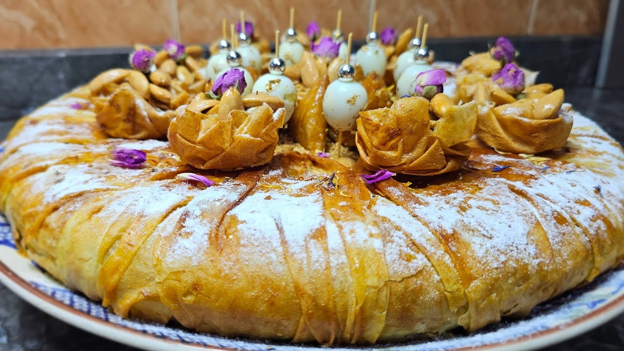 تعلمي طريقتي فالبسطيلة  بدجاج و اللوز  مغربية ديال الأفراح والمناسبات بجميع اسرار المبتدئات 