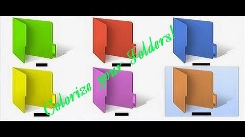 How to Colorize Folders in Windows 8/7/XP/Vista - Virus check too!