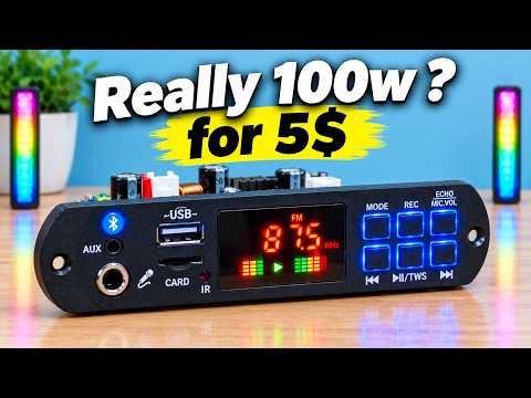 100W Mini Bluetooth Karaoke Amplifier Under $5! 😲 HT338 Sound Test