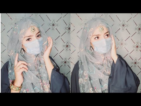 net dupatta hijab style