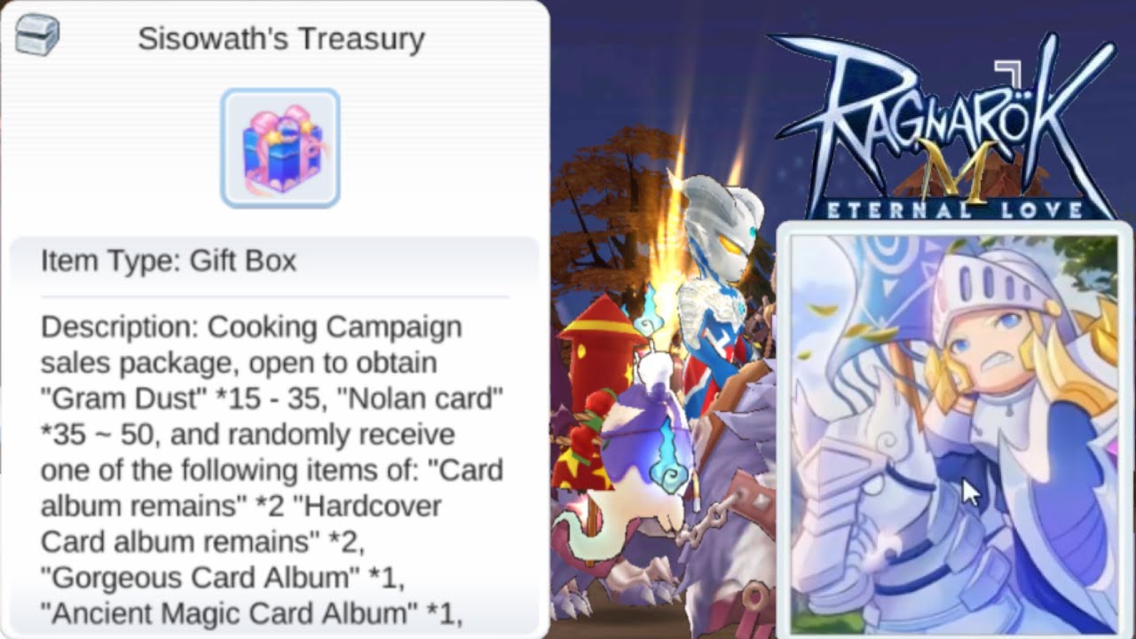 Ragnarok M Global Opening 60 Sisowath S Treasury Boxes And Tons Of Card Albums Youtube