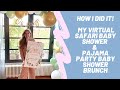 How I planned my Virtual Safari Baby Shower & Pajama Party Baby Shower Brunch | La Vita è Style