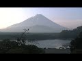 精進湖ライブカメラ タイムラプス映像（2026年5月19日） 提供：UTYテレビ山梨