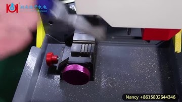 How to use SEC E9 key cutting machine to cut MUL-T-LOCK keys by CP-02 Key jaw
