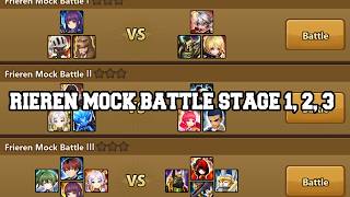 FRIEREN MOCK BATTLE STAGE 1, 2 & 3 - SUMMONERS WAR