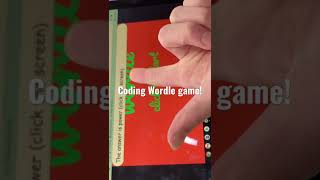 How to code Wordle game! Back door solution! #wordlegame #wordle #codingforkids