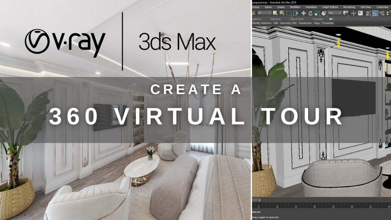 Как создать виртуальный 360-градусный тур в 3ds Max и Vray 