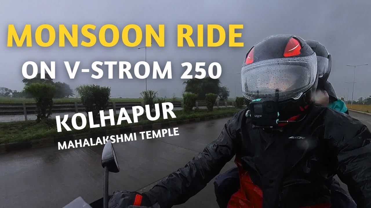 Best Touring Bike? V Strom 250 Monsoon Ride to Kolhapur | Kannada Moto Vlog